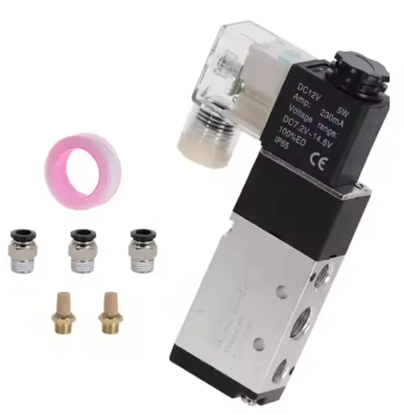 Pneumaattinen solenoidiventtiili 5 -tapaa 2- paikannusohjaus ilma 12v 24V